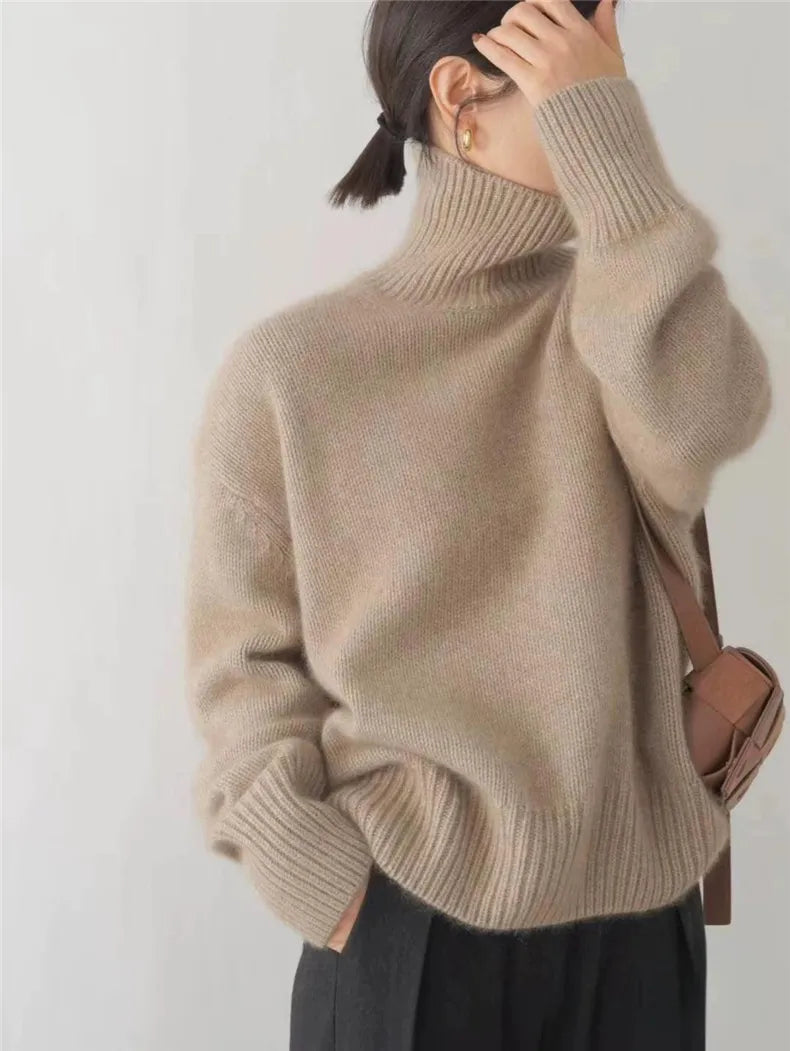 Anna | Stylish Oversized Turtleneck Sweater