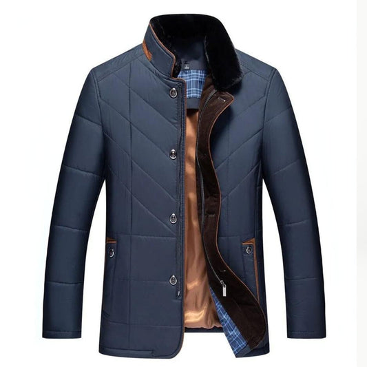 Thomas | Men’s Warm Quilted Stand Collar Jacket