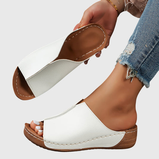 Lucy | Women’s Open Toe Slip On Sandals