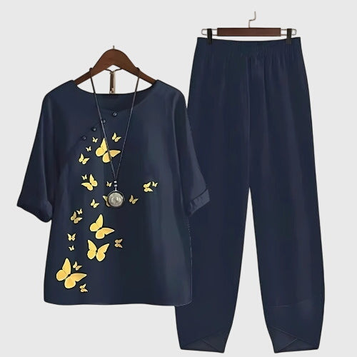 Chloe | Women’s Short Sleeve Top and Pants Set