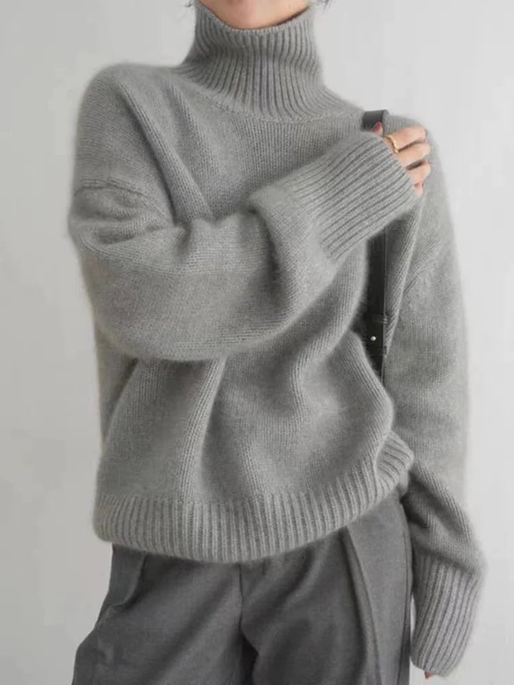 Anna | Stylish Oversized Turtleneck Sweater