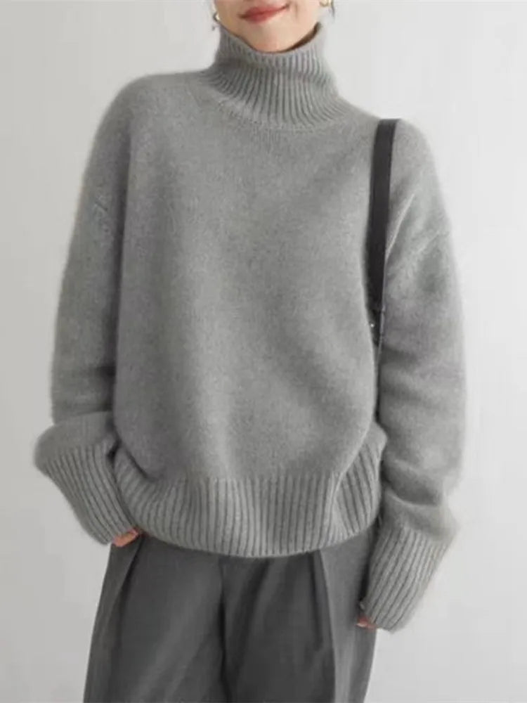 Anna | Stylish Oversized Turtleneck Sweater