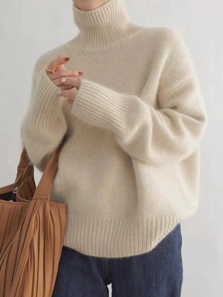 Anna | Stylish Oversized Turtleneck Sweater