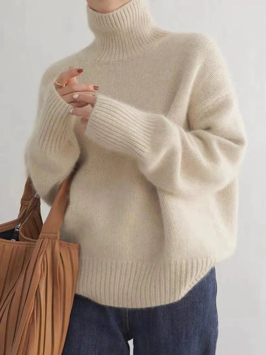 Anna | Stylish Oversized Turtleneck Sweater