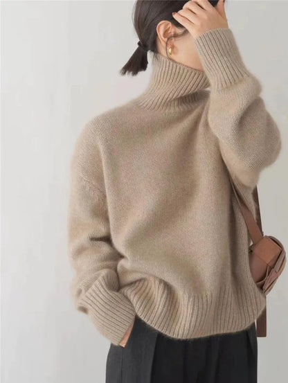 Anna | Stylish Oversized Turtleneck Sweater