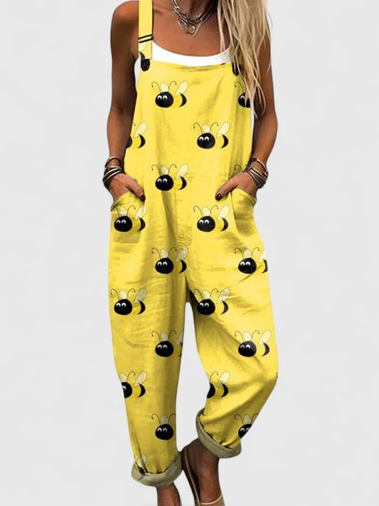 Lydia | Women’s Cartoon Print Relaxed Fit Jumpsuit