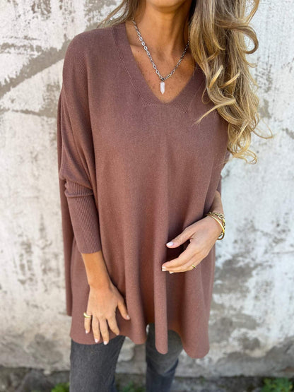 Abigail | Loose-Fit V-Neck Sweater Women