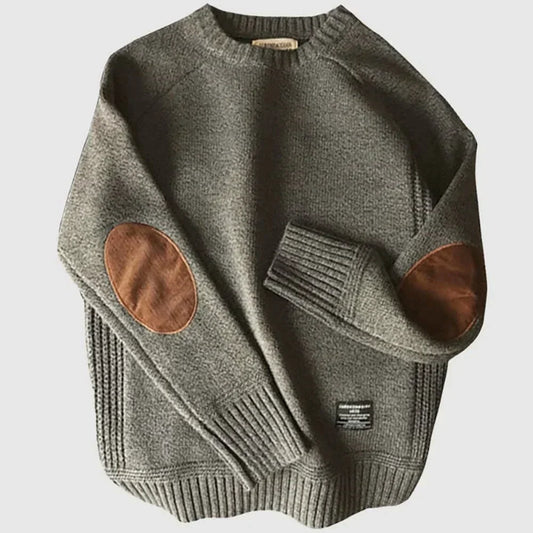 Robert | Men’s Cozy Patchwork Sleeve Sweater