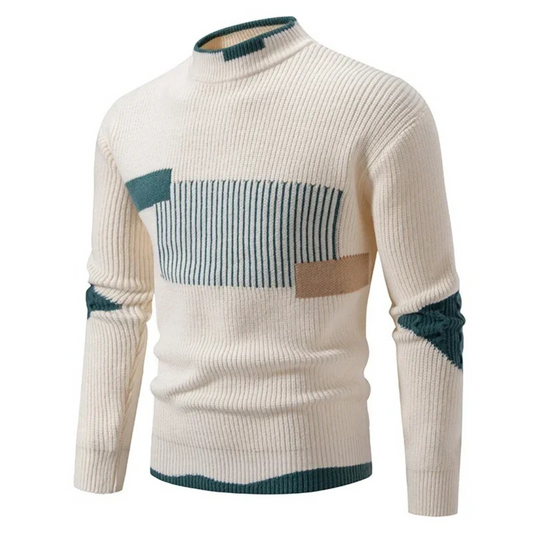 Elliot | Men's Casual Patterned Turtleneck Sweater